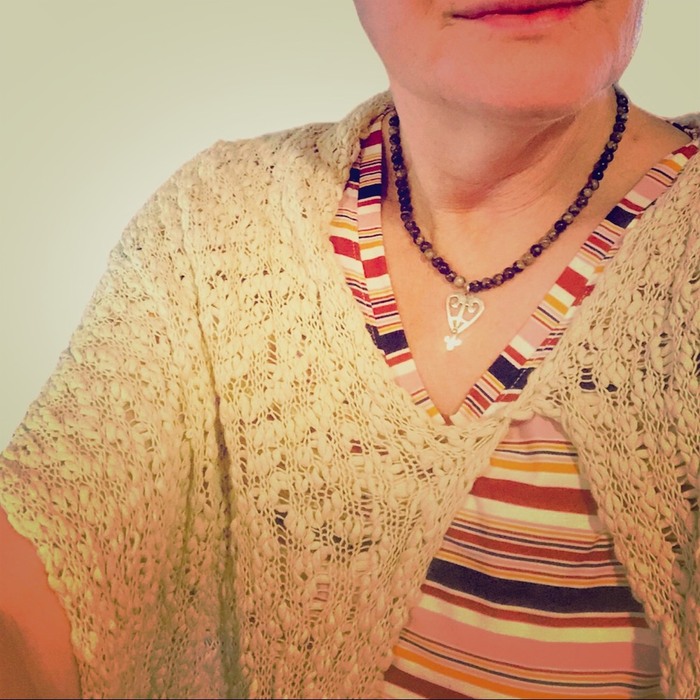 WHBM Bohemian Crochet Wrap